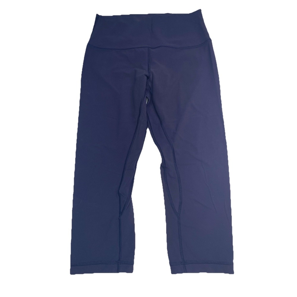 Lululemon Align High-Rise Crop 21 Navy Blue Nulu Yoga Leggings Womens Size 6